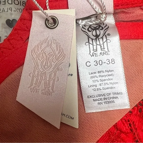 NWT Free People HAH Hook Up Demi Bra C 30-38 Lace Underwire  30C 32C 34C 36C 38C - Picture 8 of 8